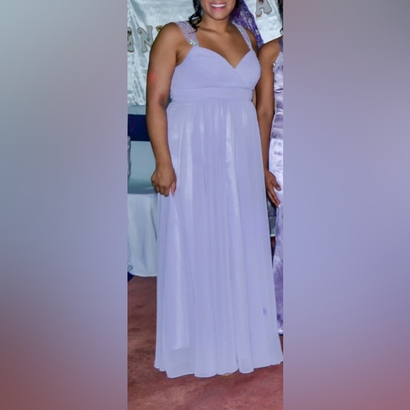 Custom Altered Lilac Gown- Empire Waist - Picture 7 of 9